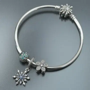 새상품급 PANDORA 판도라 SV 팔찌 S925각인 눈송이