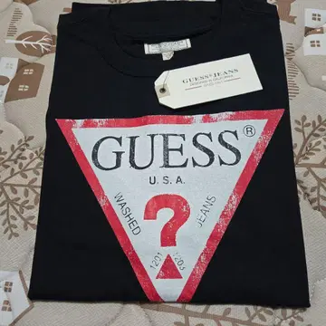 GUESS JEANS S/S 클래식 OS 로고 티 S