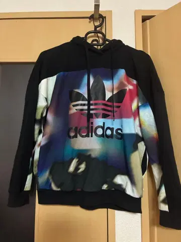 adidas 아디다스 트레포일 후드티 블랙 S 사이즈