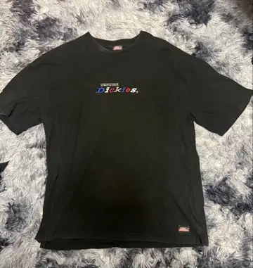 Dickies GENUINE 로고 T셔츠 블랙