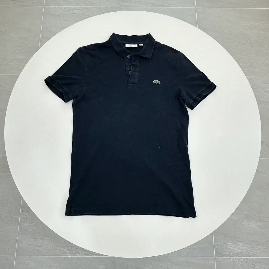 라코스테 클래식 핏 폴로 셔츠 블랙 US3 M 95-100