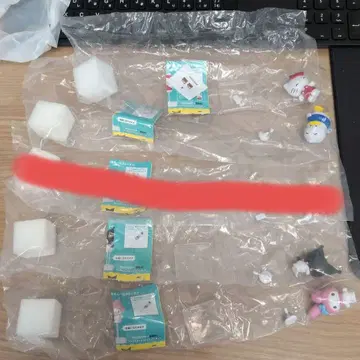 [ 낱개 판매 가능 ] 산리오 겟 오치 군 힘내 목욕탕 청소 피규어 세트