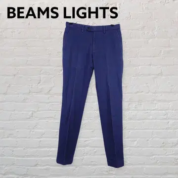 BEAMS LIGHTS 테이퍼드 치노 팬츠 S 파랑