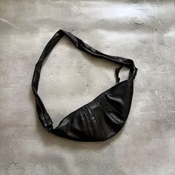 archive leather croissant bag
