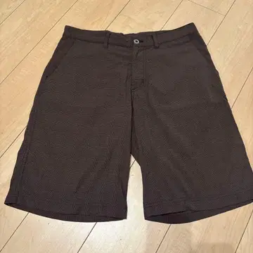 Patagonia 파타고니아 숏팬츠 브라운 체크 무늬