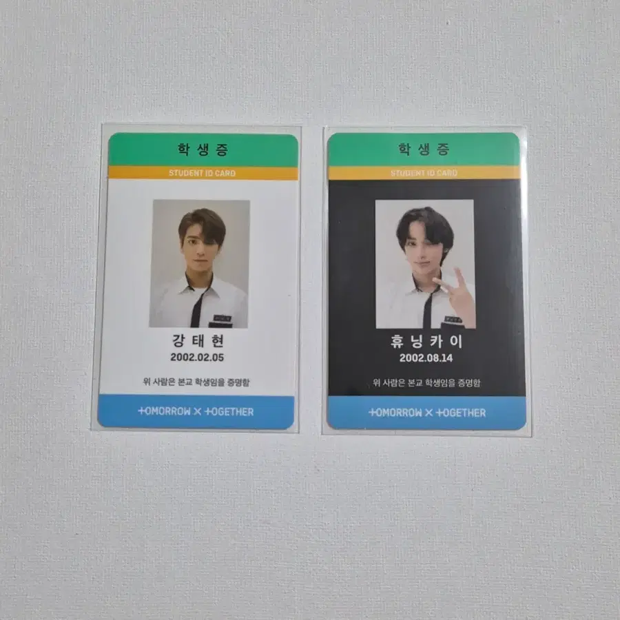 학생증 태현,휴닝