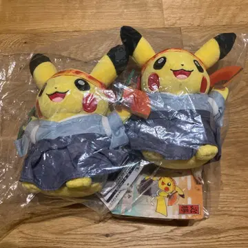 응원 피카츄 봉제 인형 세트