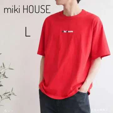 미키하우스 MIKI HOUSE 백 빅 로고 반팔 T셔츠 빨간색 레드 L