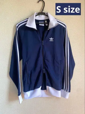 adidas 트레포일 트랙 자켓 네이비 구제 의류