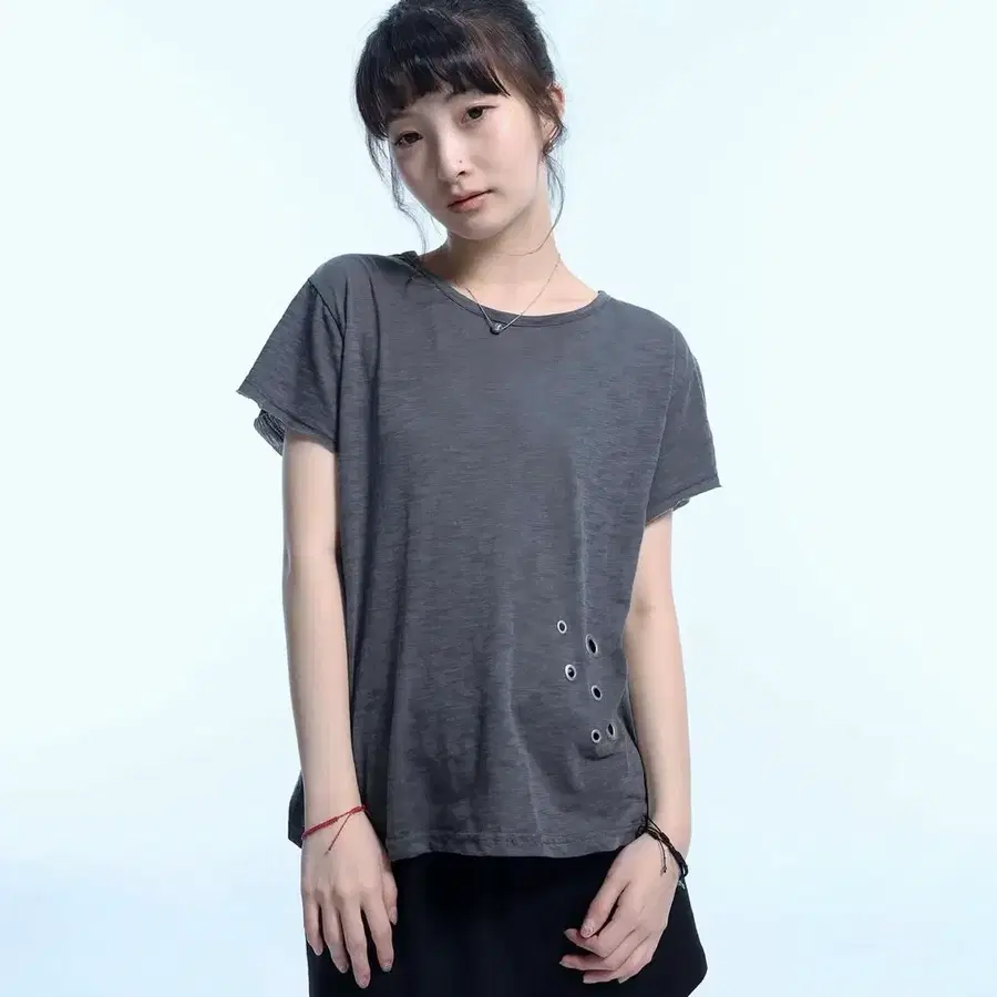 알디유 ALDIYOUU grunge claw camo eyelet tee