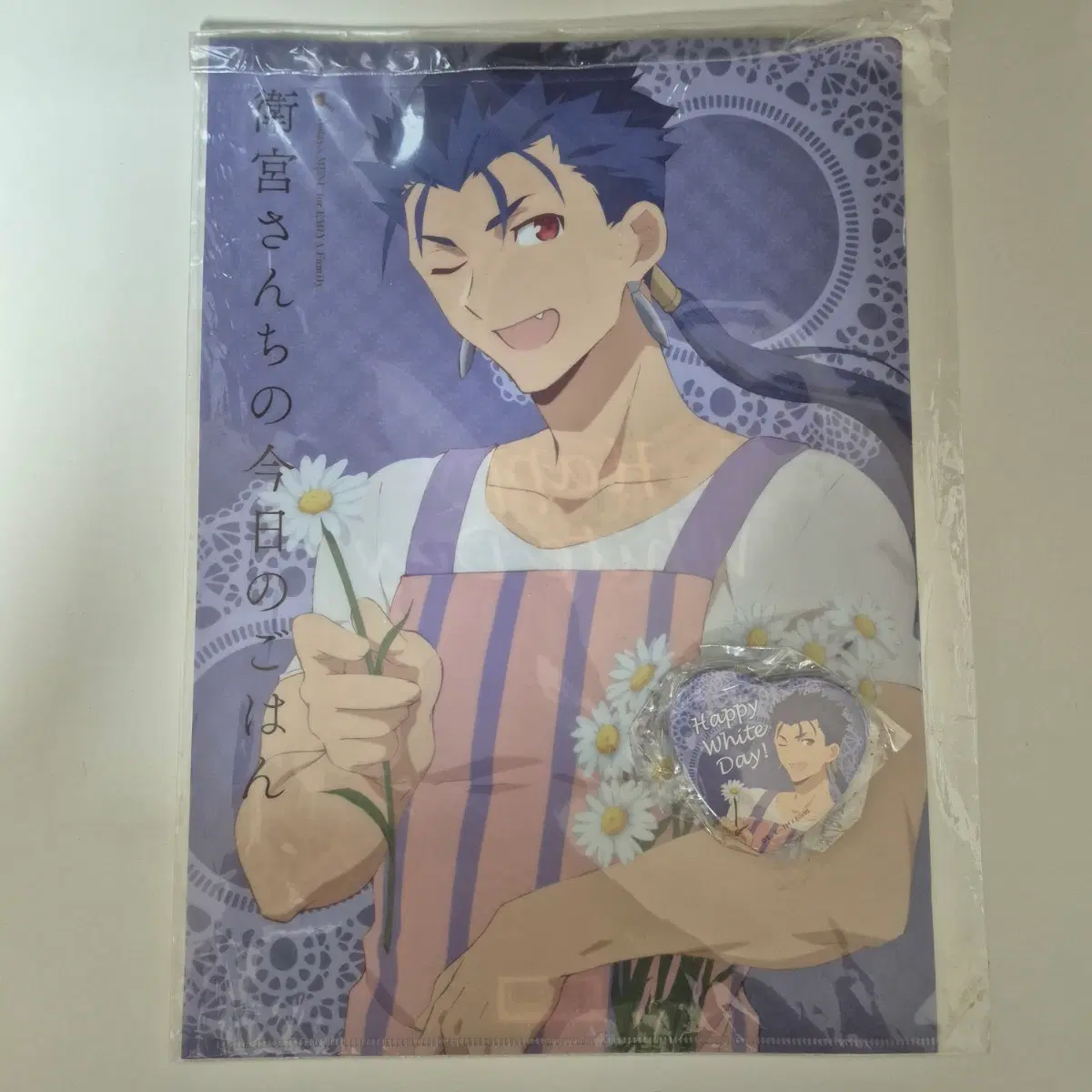 Fate/에미야 가의 오늘의 밥상) 쿠 훌린 클리어파일, 캔뱃지 세트