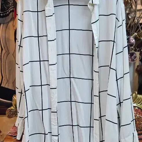 H&M 린넨 최상롱셔츠