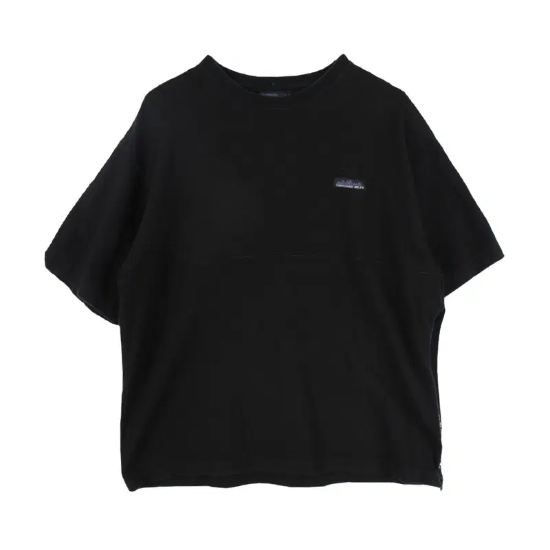 사우전드 마일 (MEN - XL) 코튼 로고 집업 반팔 티셔츠