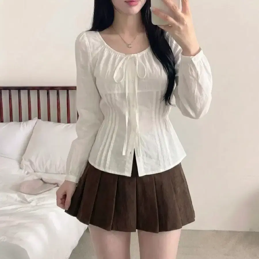 새제품) 화이트 블라우스