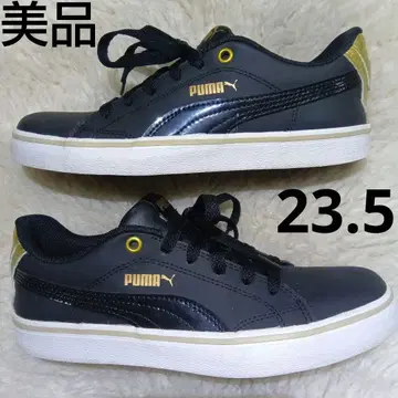 컨디션 최상 PUMA 여성용 스니커즈 23.5 블랙 x 골드
