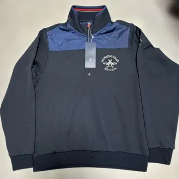 Munsingwear 남성용 하프 지퍼 네이비 L