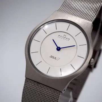 565 SKAGEN 시계 ANA 콜라보 한정판 모델 실버 남성용