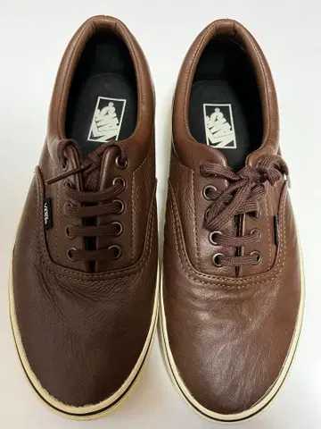 VANS 가죽 브라운 스니커즈