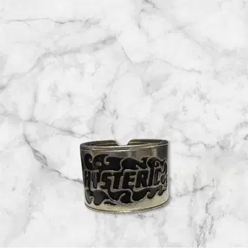 HYSTERIC GLAMOUR 로고 반지 실버 컬러