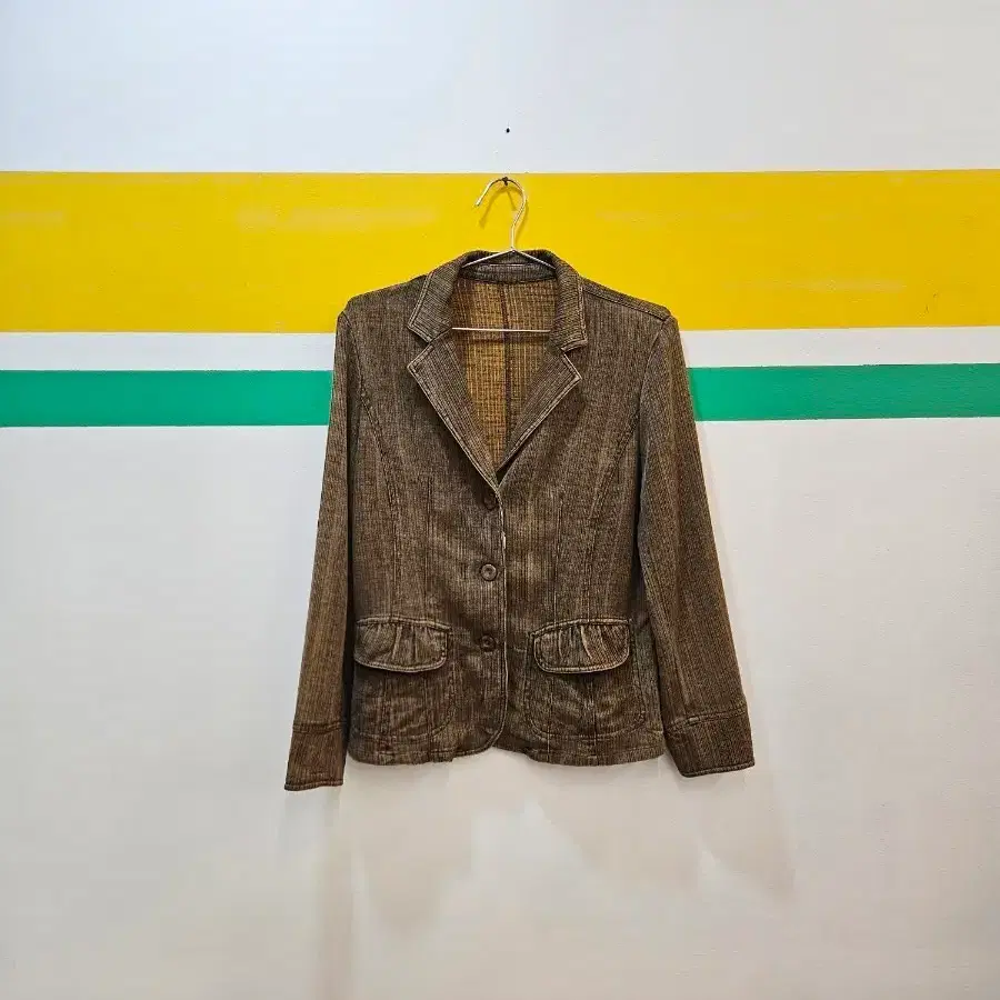 빈티지 스트라이프 블레이저