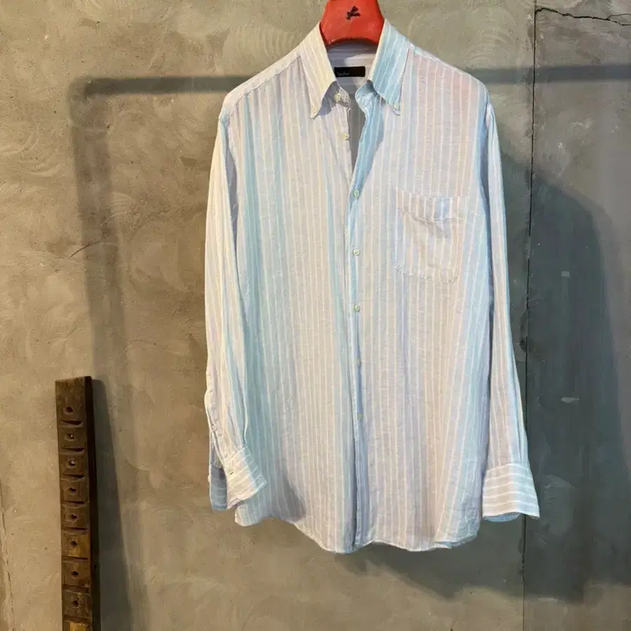 ISCHIA 린넨 셔츠 남성100