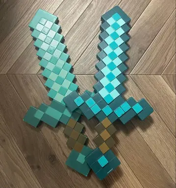 Minecraft 마인크래프트 다이아몬드 검 2개 세트