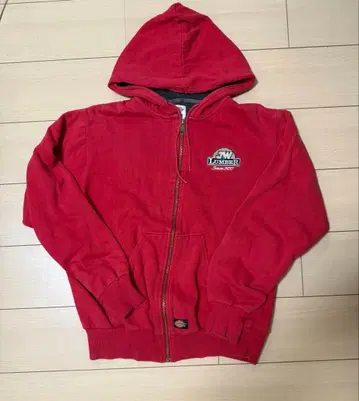 Dickies 집업 후드티 레드 M