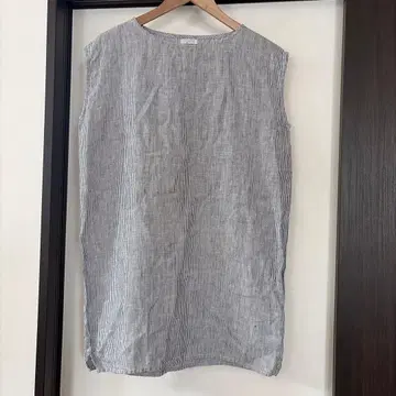 fog linen work/린넨 100% 스트라이프 튜닉