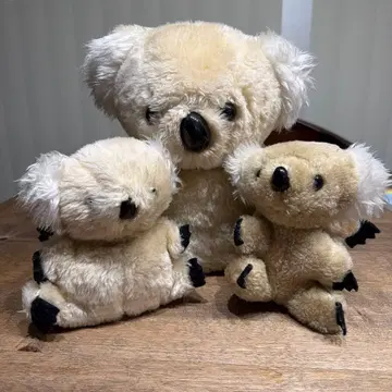 코알라 봉제 인형 3개 세트 레트로
