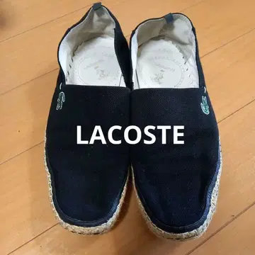 LACOSTE 에스파드리유 슬립온 블랙