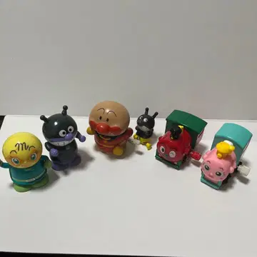 호빵맨 태엽 인형 피규어 5세트