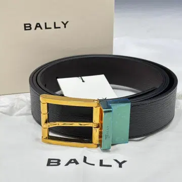 새상품 [ 발리/BALLY 정품 ] 벨트/가죽/블랙/골드/폭 3.5cm