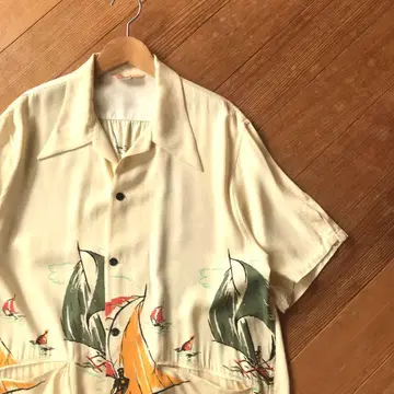 THE GROOVIN HIGH 레이온 하와이안 셔츠 남성용 2XL