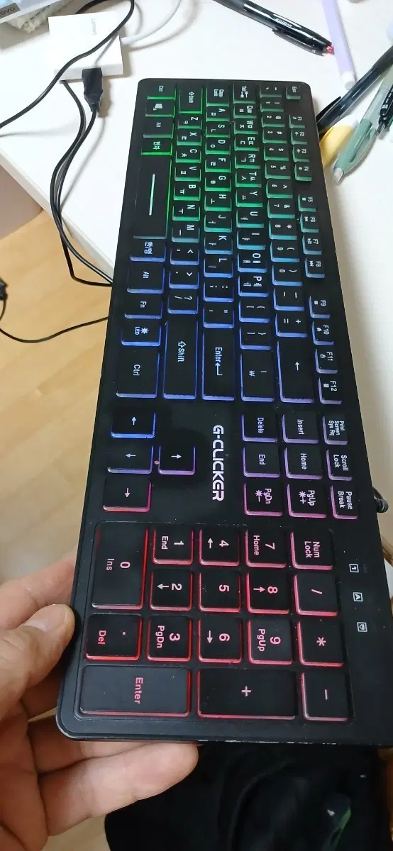 백 라이트 G-CLICKER 키보드 RGB