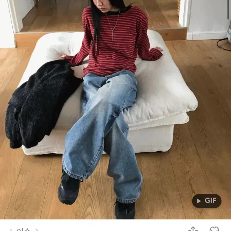 노어슨 올라 스트라이프 슬리브 OLLA STRIPE SLEEVE T