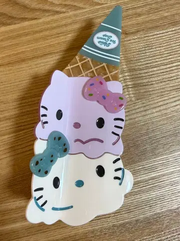 산리오 헬로키티 아이스크림 헤어 클립