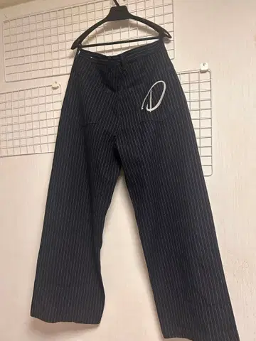 ZARA 즉시 완판 인기 스트라이프 패턴 와이드 데님 팬츠