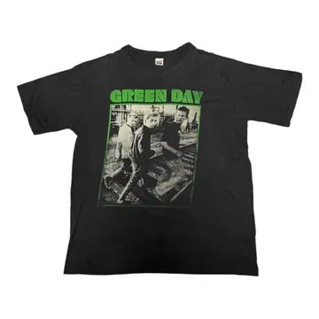 GREEN DAY 빈티지 싱글 스티치 반팔 티셔츠 사이즈:XL