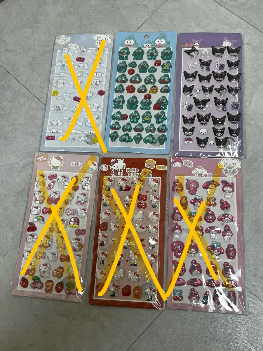 산리오 봉봉스티커 새상품
