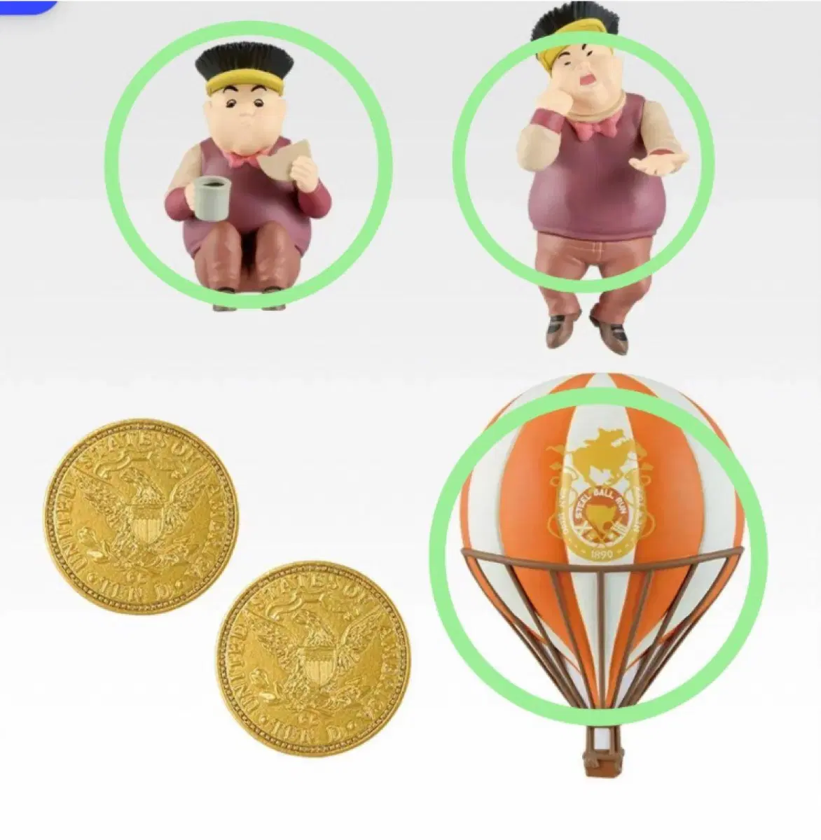 죠죠 스틸볼런 제일복권 G상 데스크탑 마스코트 피규어