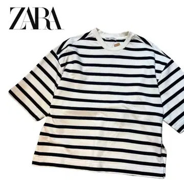 [ ZARA ] 보더 맨투맨 오버 사이즈