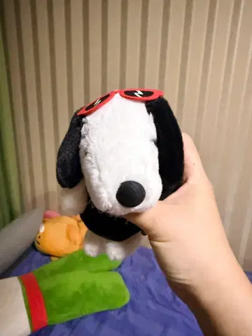 스누피 선글라스 인형 키링
