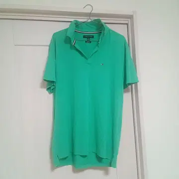 TOMMY HILFIGER 그린 피케 셔츠 XL 그린 트리콜로르