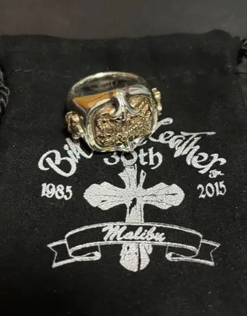 Bill Wall Leather BEAMS 한정판 crest ring