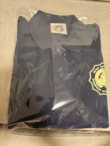 노토사토야마 포켓몬 위드 유 공항 포켓몬 피케 셔츠 네이비