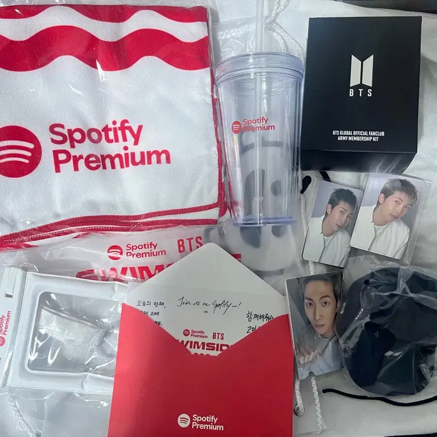 방탄 bts 고양/도쿄/부산 포카+멤버쉽키트+스포티파이 스윔사이드