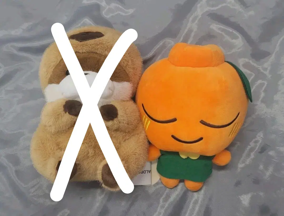 속았지 우소우소짱 다크브라운/ 카피바라탈 수달 중형 인형/ 봉순이 귤인형