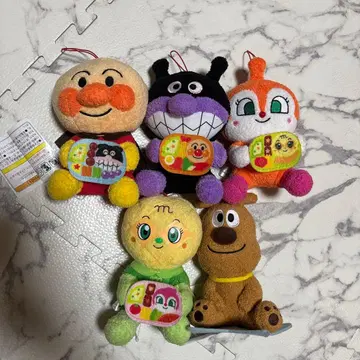 호빵맨 봉제 인형 마스코트 5체 세트