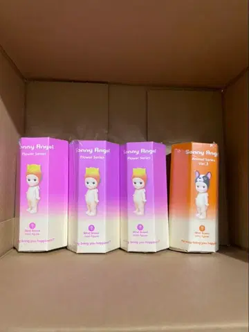 소니 엔젤 플라워 애니멀 시리즈 4개