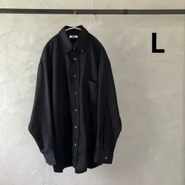 시착만 한 유니클로 U 드레이프 셔츠 블랙 L 버튼 다운 인기
